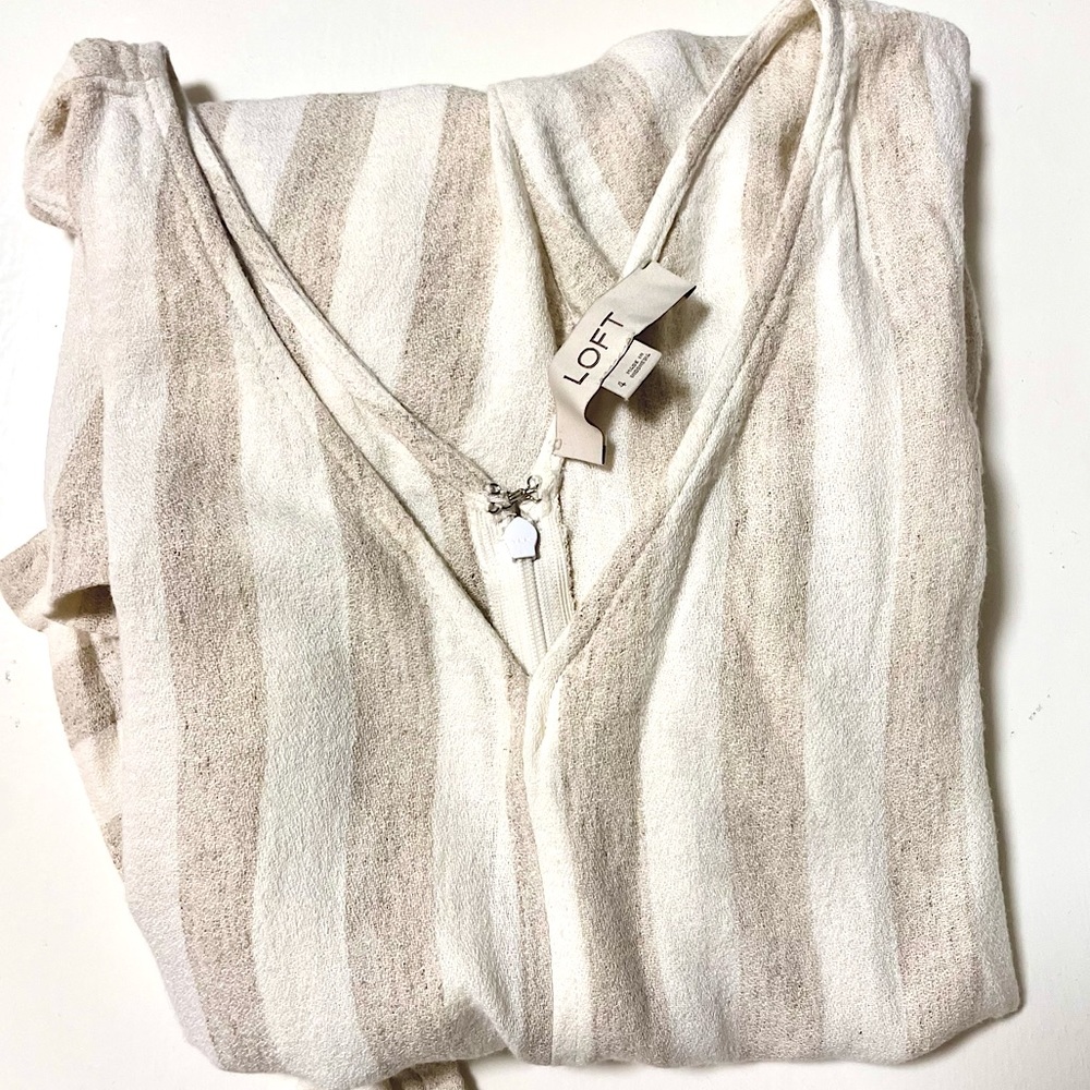 Striped Double V Romper
